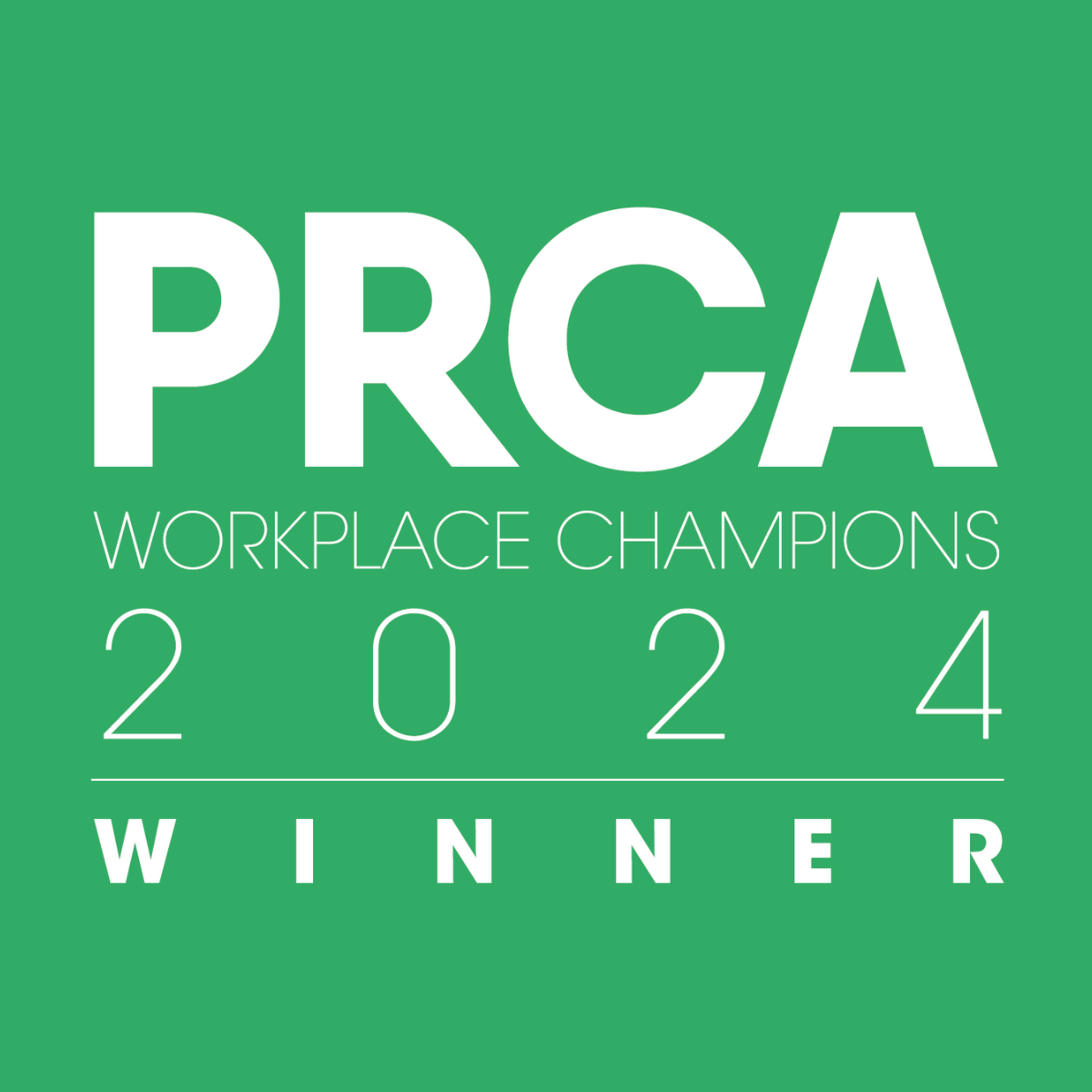 PRCA Workplace Champions 2024